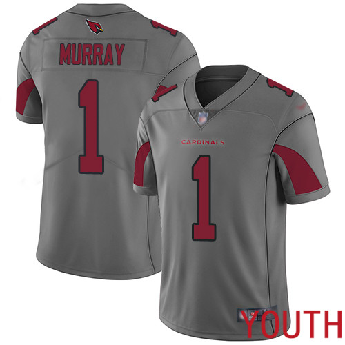 Arizona Cardinals Limited Silver Youth Kyler Murray Jersey NFL Football 1 Inverted Legend